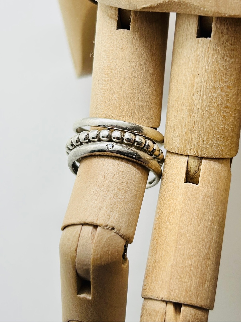 Sterling Silver Stacking Rings Set - Size 6 - Picture 2 of 5